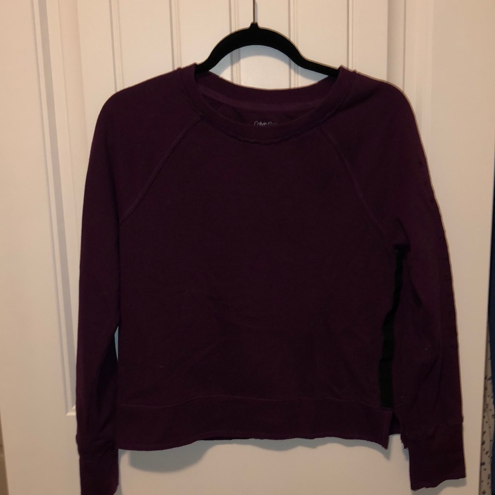 dark purple crew neck